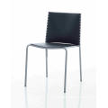 Cheap metal frame plastic back&seat dining chair